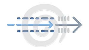 Directional Arrows Flowchart Data Icon, vector design Generative AI