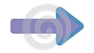 Directional Blue Arrow, Movement and Navigation Indicator, vector design Generative AI