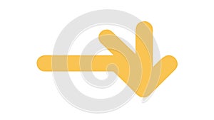 Directional Download Arrow Icon Vector, Data Flow, vector design Generative AI