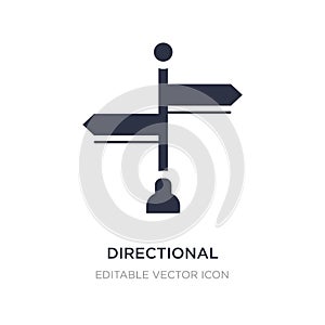 directional icon on white background. Simple element illustration from Signs concept