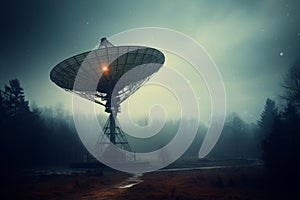 Directional Radiotelescope antenna. Generate Ai