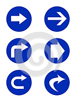 Directional road signs