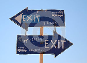 Directional Sign