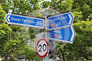 Directional Signs For Cycle Lanes