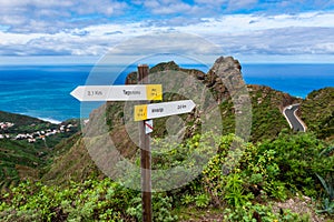 Directional Signs to Taganana Tenerife photo