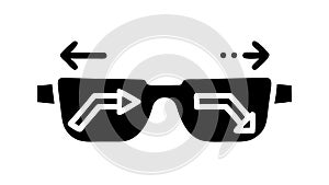 Directional Smart Glasses: Navigation in Augmented Reality, vector design Generative AI