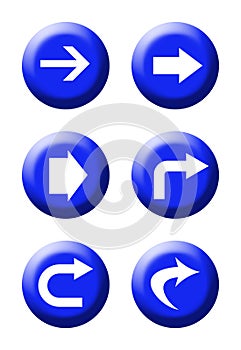 Directional traffic buttons