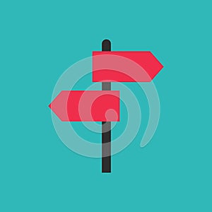 Directionboard. Vector illustration decorative design