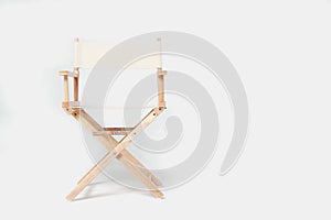 Director chair on white background