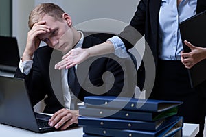 Director criticizing employee