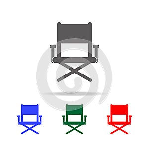 director's chair icon. Elements of cinema and filmography multi colored icons. Premium quality graphic design icon. Simple icon f