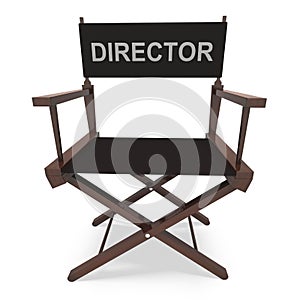 Director's Chair Shows Movie Producer Or Filmmaker photo