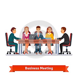 Directors board business meeting. Brainstorming