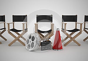 Directors chair concept photo