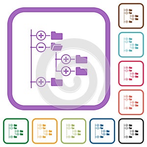 Directory browser simple icons