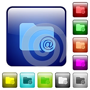 Directory email color square buttons