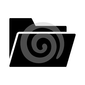 Directory glyph flat vector icon