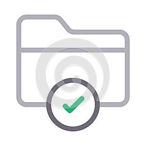 Directory vector color line icon