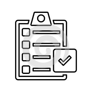 Directory Submission icon. Line, outline design