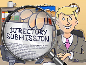 Directory Submission through Lens. Doodle Concept. photo