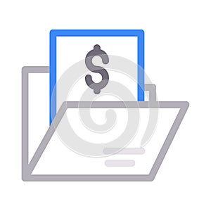 Directory vector color line icon