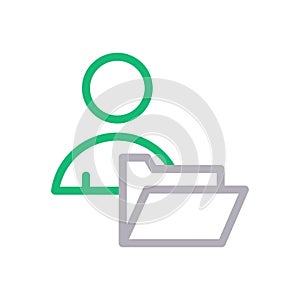 Directory vector color line icon