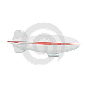 Dirigible vector illustration isolated on a white background