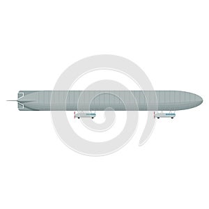 Dirigible vector illustration isolated on a white background