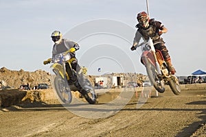 Dirt bike racers
