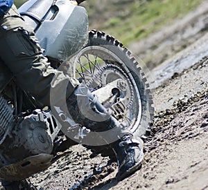 Dirt bike rear wheel