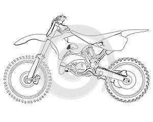 Dirt bike sketch