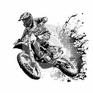 Dirt Bike Super Jump. Generative AI