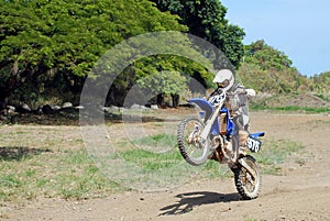 Dirt Bike wheelie photo