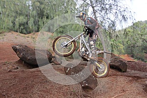 Dirt biking Trials