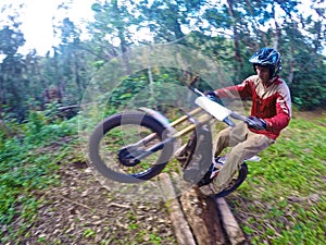 Dirt biking Trials