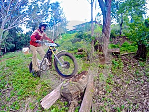 Dirt biking Trials