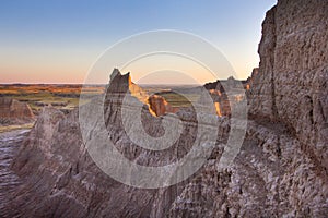 Dirt Cliffs at Badlands National Park in South Dakota