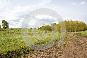 A dirt country road