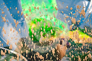 The dirt on the glass