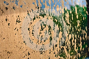 The dirt on the glass