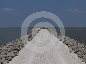 dirt path through the lagoons