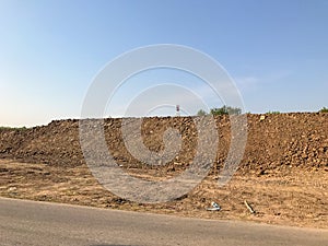 Dirt pile in Construction site