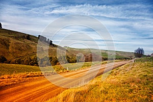 Dirt road in Australia photo