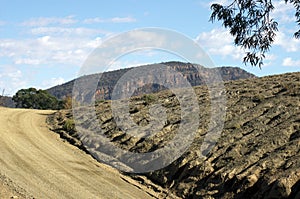 Dirt road in Brachina Gorge, SA, Australia