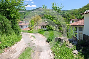 Dirt Road in Bulgarian Village