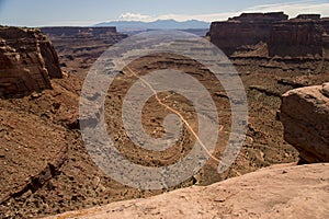 Dirt road through Canyonlands