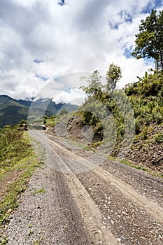 Dirt Road in Chin State, Myanmar