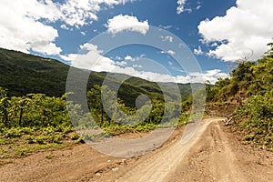 Dirt Road in Chin State, Myanmar