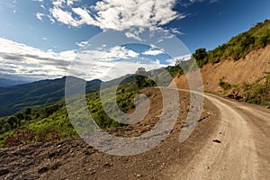 Dirt Road in Chin State, Myanmar