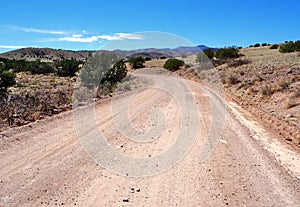 Dirt Road in Cibola National Forest near Socorro, New Mexico photo